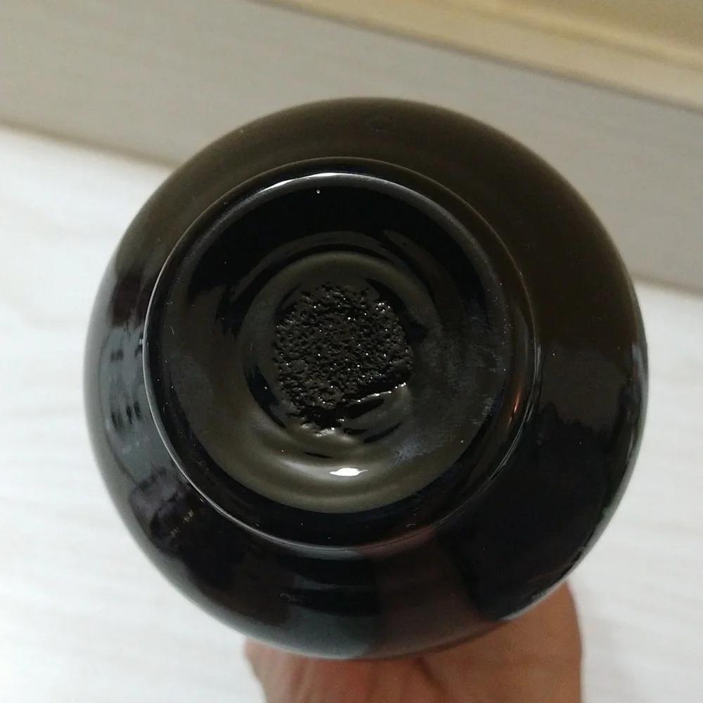 Vintage 8" Glass Floral Design Vase - Picture 5 of 5